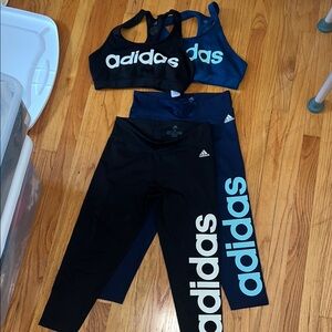 Adidas Black and Blue Sportswear Collection